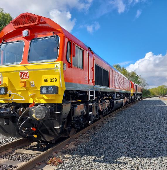 Class 66 ETCS freight train