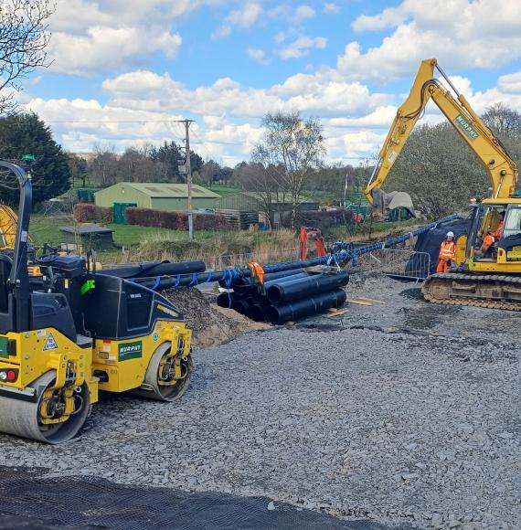 Derailment repairs in Cumbria