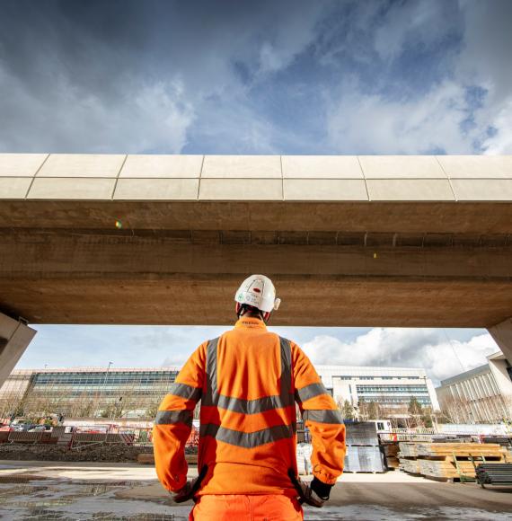 First completed section of Curzon 3 viaduct