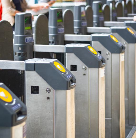 Train ticket barriers