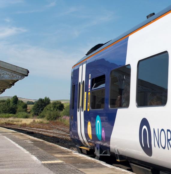 Northern trains at a station