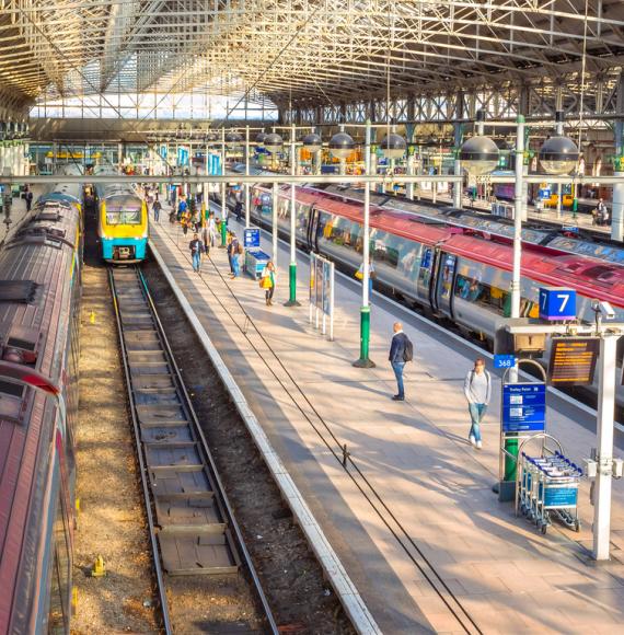 Manchester Piccadilly station in Manchester