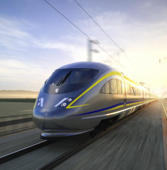 Electrified high-speed rail in California