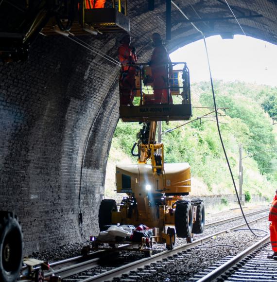 Engineerss working between Welwyn and Hitchen