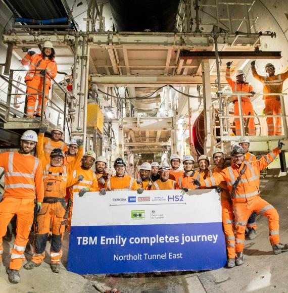HS2 tunnelling team 