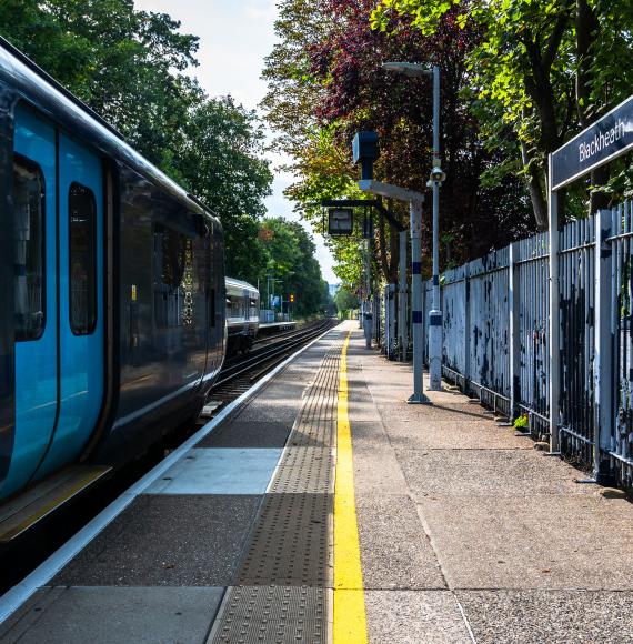 A train at Blackheath Station