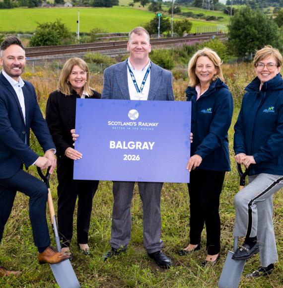 Breaking ground at Balgray Station