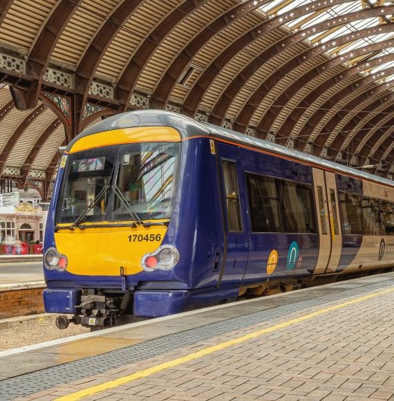 Northern train at York station