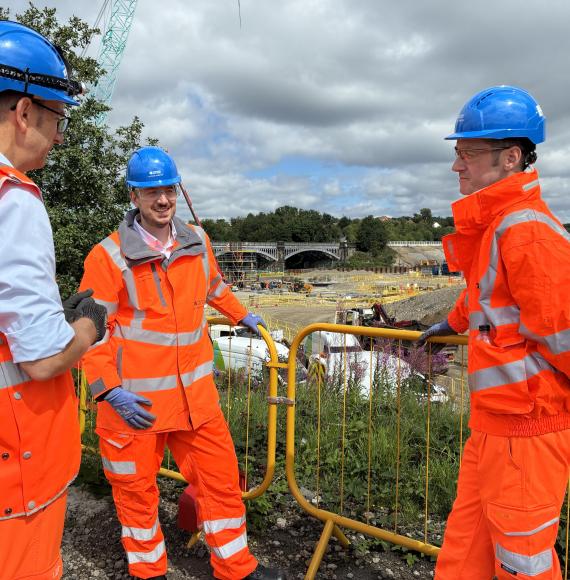 Mike Reader and Rail Staff