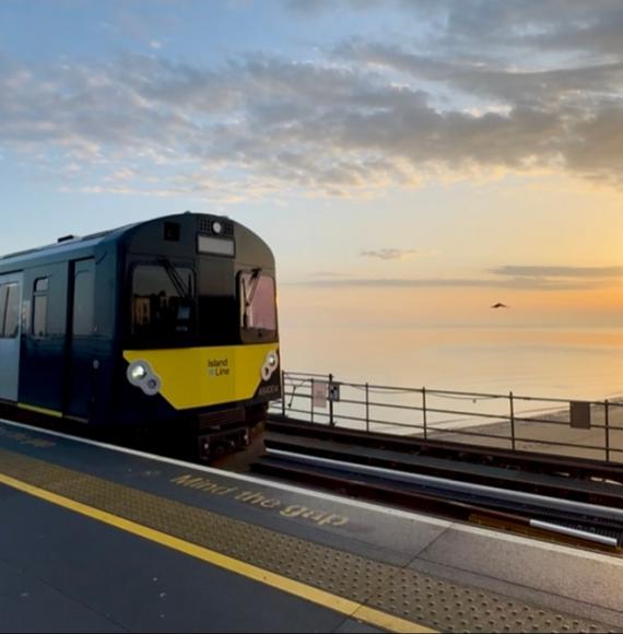 Train on the Island Line