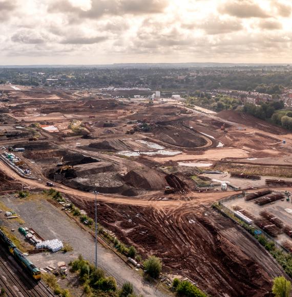 HS2 construction site