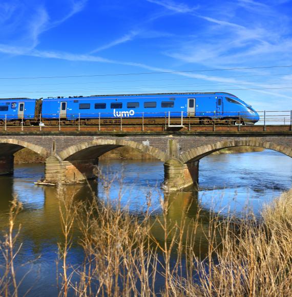 Lumo Train on a Bridge