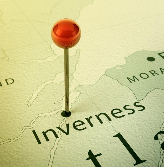 Inverness map pin