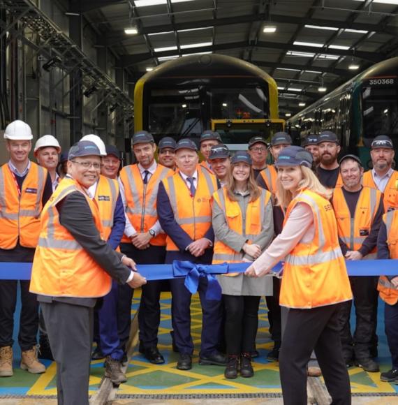 Siemens train centre opening