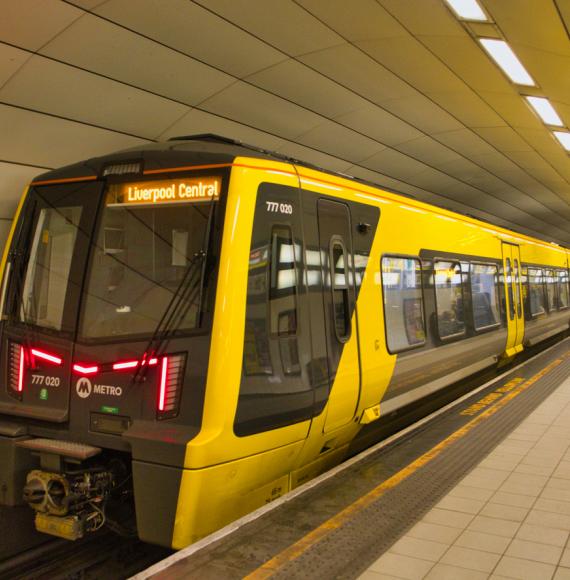 Merseyrail Train at Station