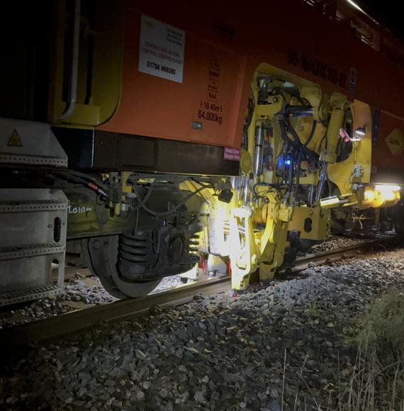 Tamping on the West of England line