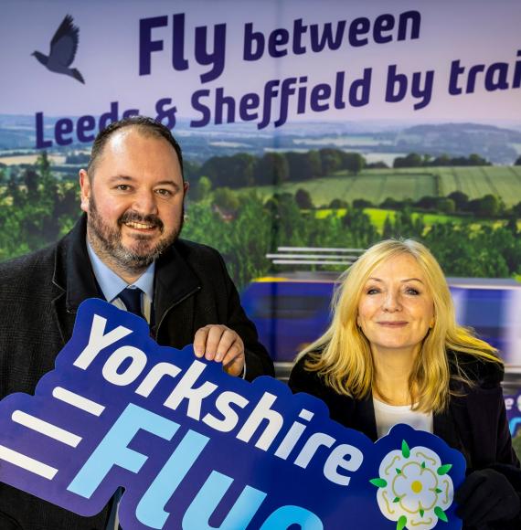 Celebrating the launch of the Yorkshire Flyer