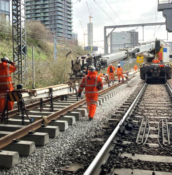 A recent track replacement