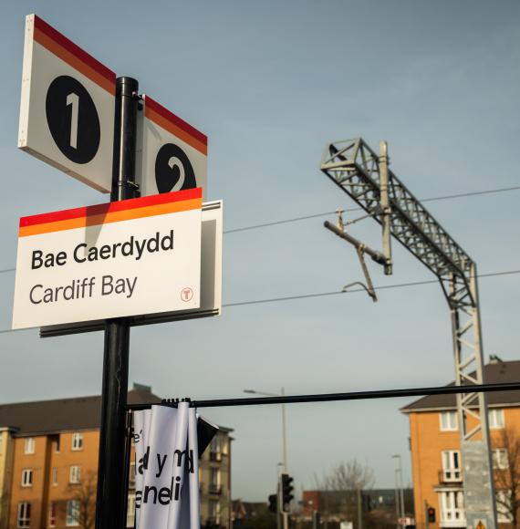 Cardiff Bay sign