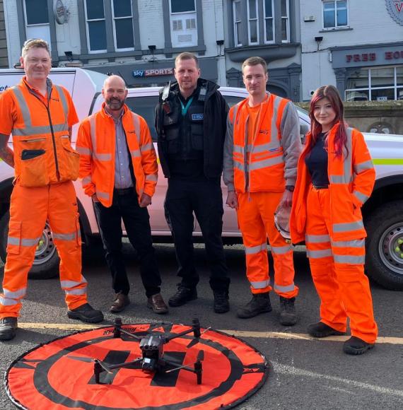 Network Rail and BTP at Middlesbrough