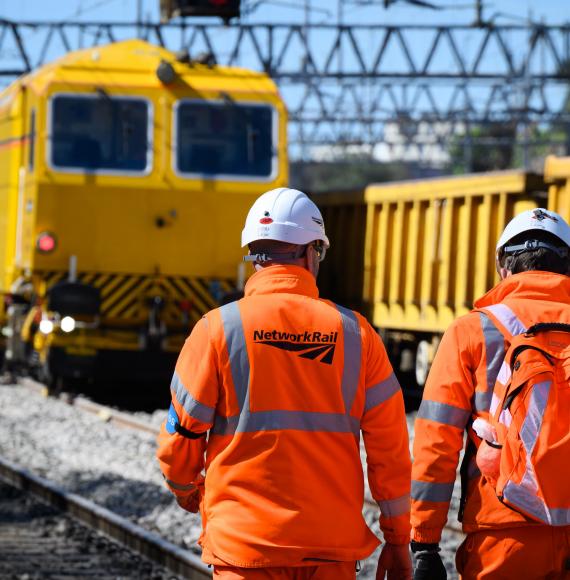 Network Rail Teams On Site