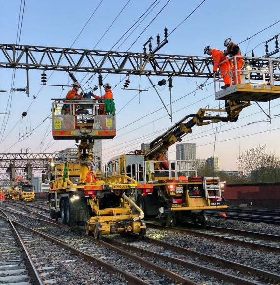 Overhead Line Repairs at Manchester Piccadilly