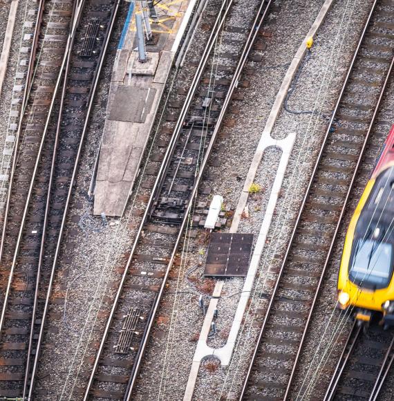 Generic train and tracks