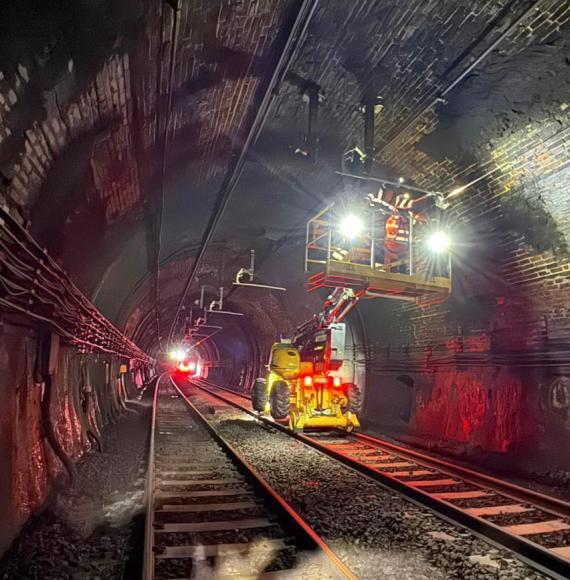 Inside the Severn Tunnel