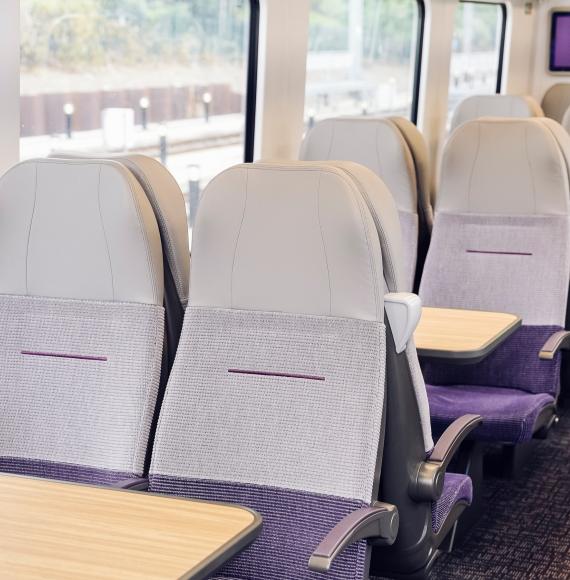 Interior of train