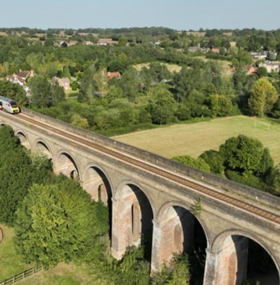 Greater Anglia Train Viaduct