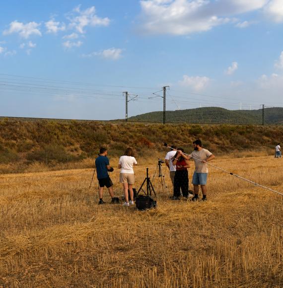Workers in a field