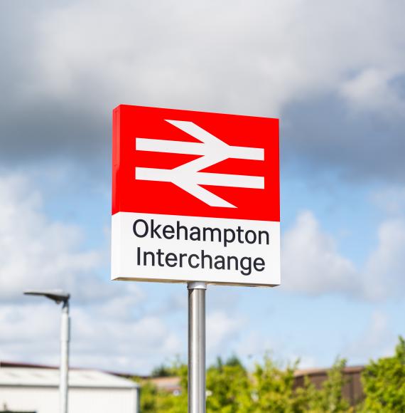 Okehampton Station SIgn