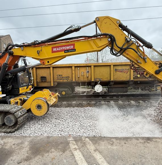 Digger at work