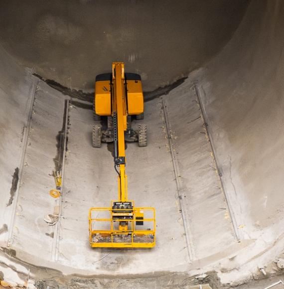 Machine Inside Tunnel