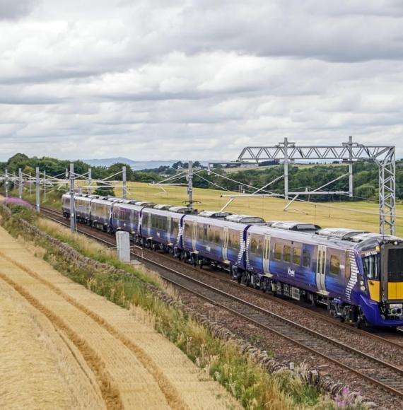 Train on a track