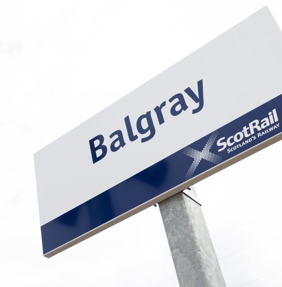 Balgray Station Sign