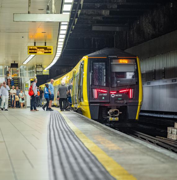 Northern Line train at Liverpool Central Station