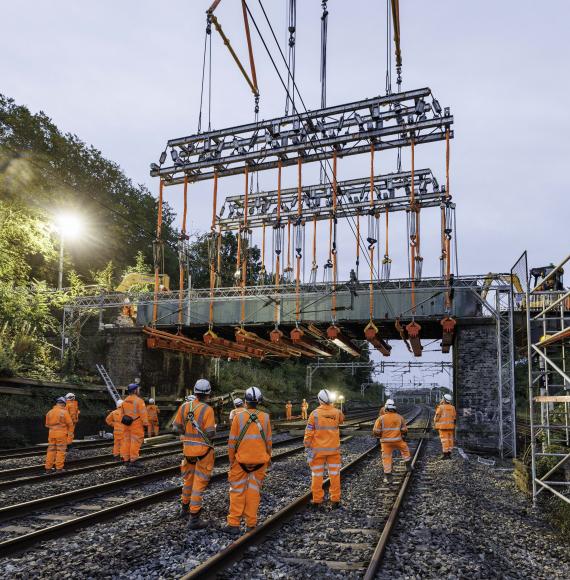 Oxhey Grange Footbridge Removal