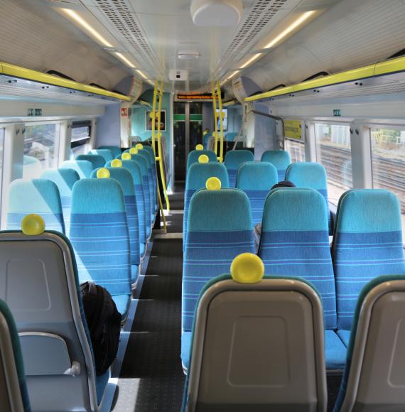 Thameslink train seats