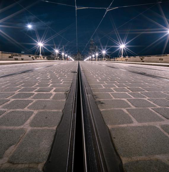 Paris Tram Tracks 