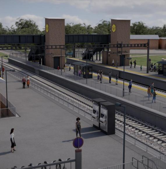 Golborne station CGI