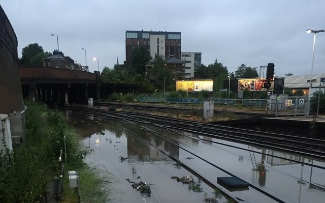 Rail services in the south disrupted due to flooding