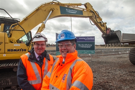 Borders Railway construction work starts