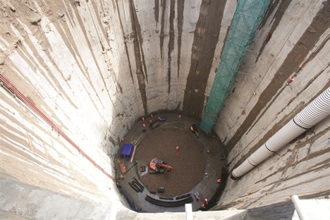 Crossrail’s Docklands tunnel shafts near completion