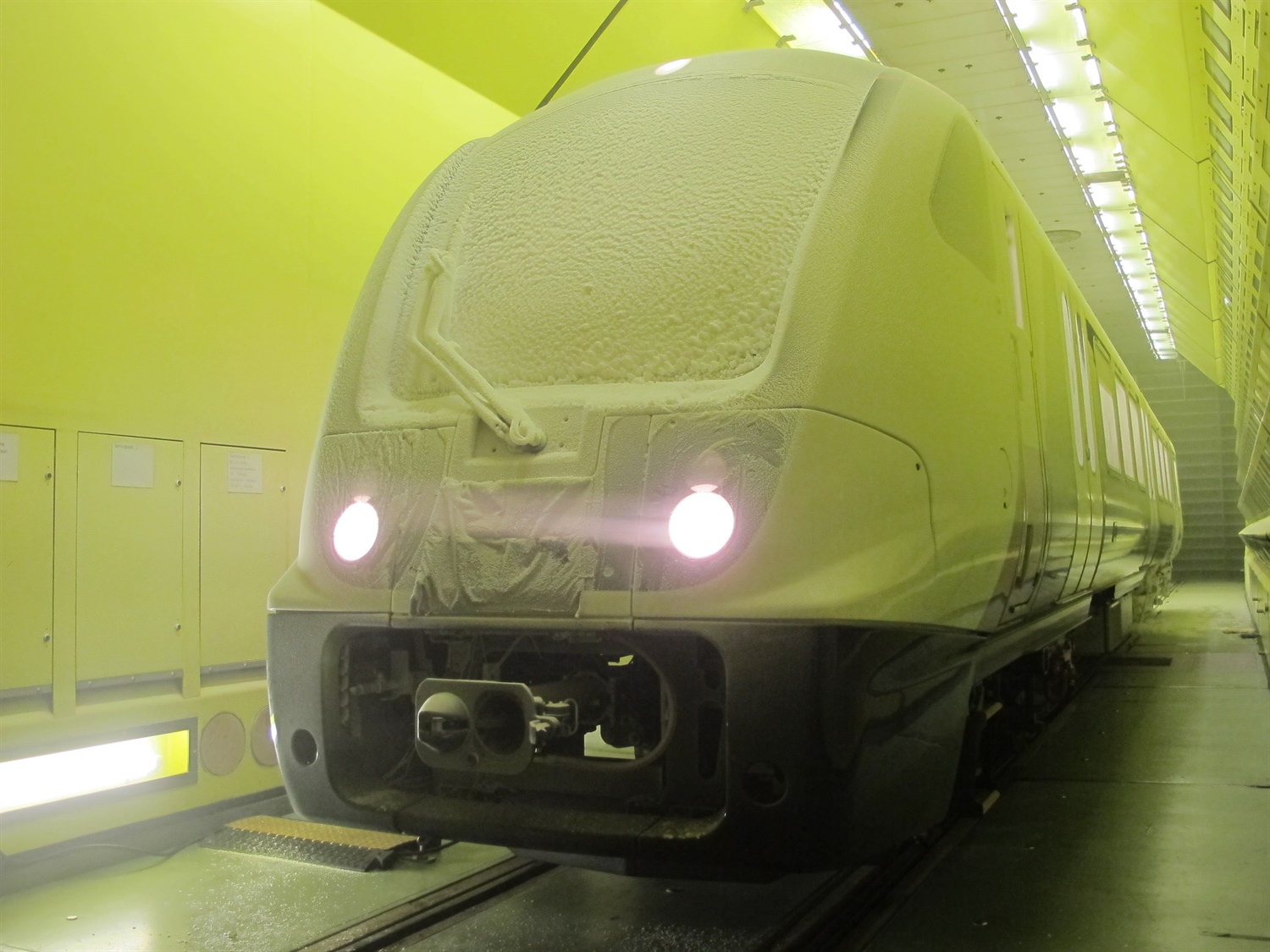 Crossrail trains undergo intense weather testing in Austria