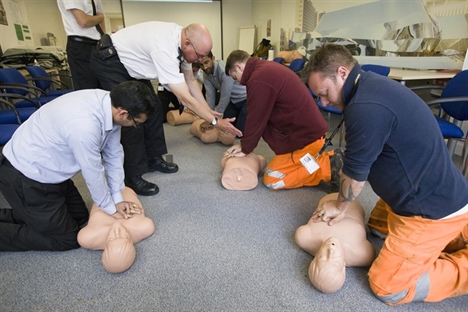 First aid training for New Street workers