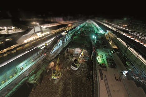 Platform reconstruction progressing at London Bridge