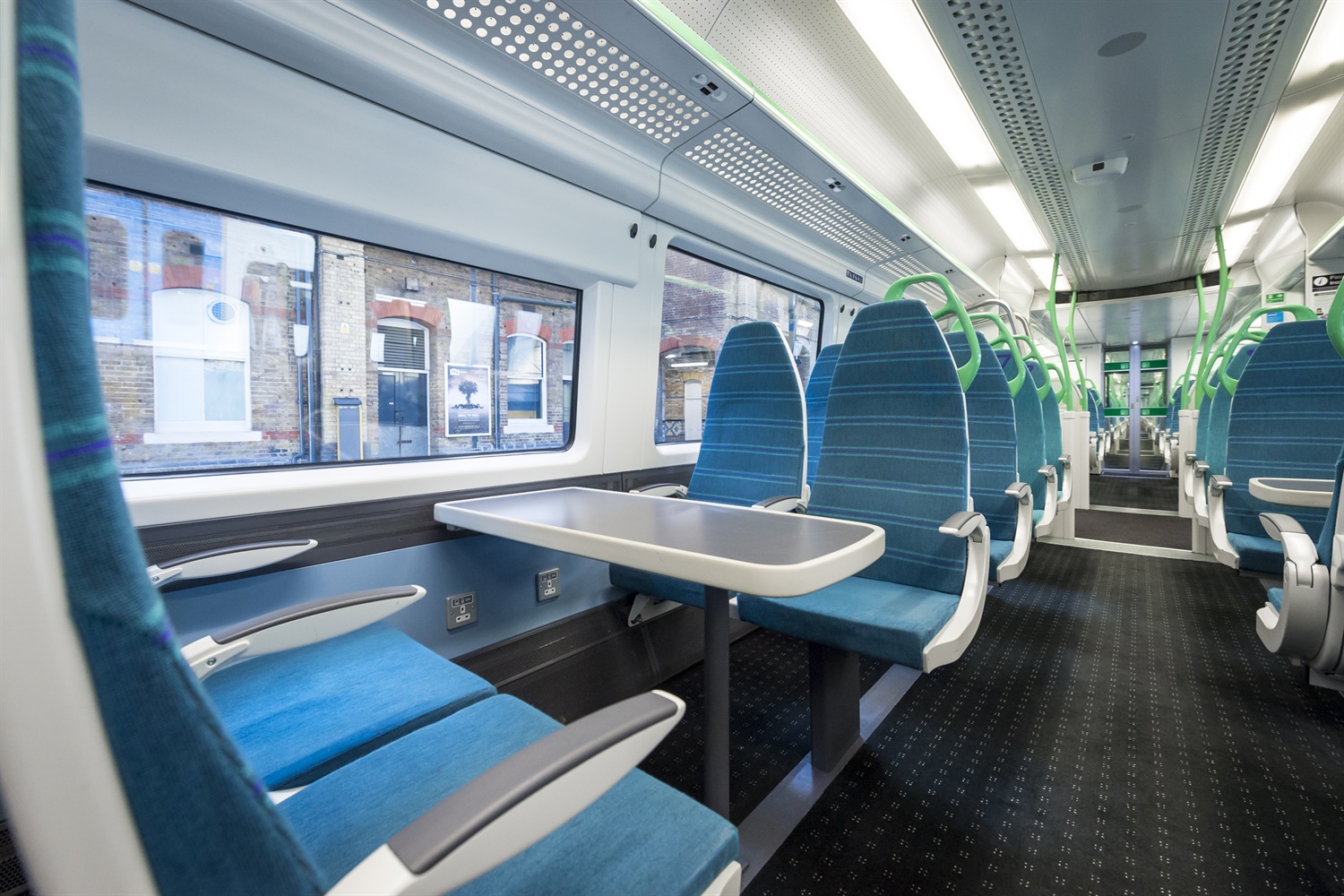 815 Interior of new train at Kings Lynn