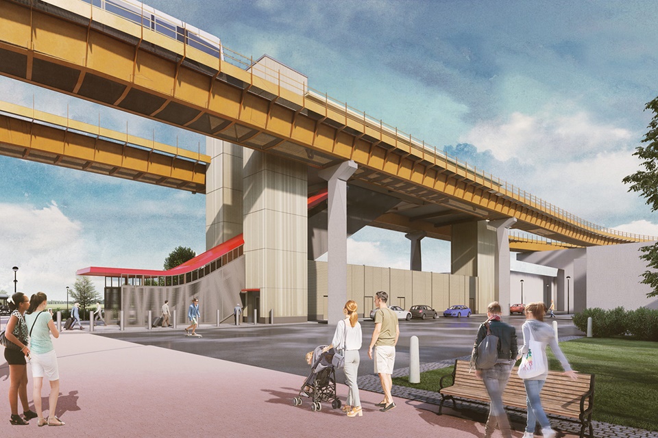 An Automated People Mover will link to the NEC, Birmingham International Station and Birmingham Airport.