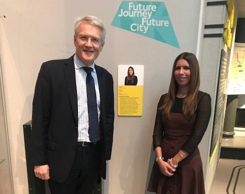 Leading Women in Rail campaigner Anna Delvecchio honoured with portrait plaque at London Transport Museum